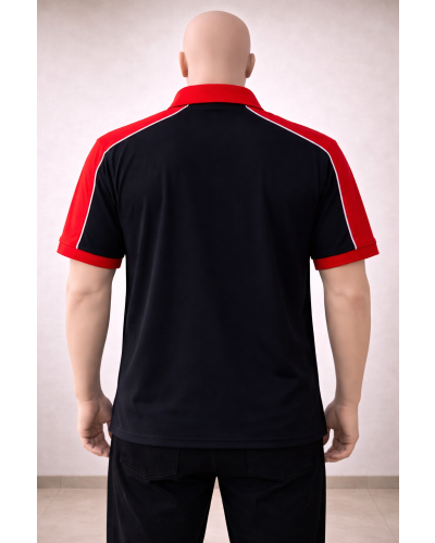 ÇİFT RENK OMUZ BİYE REFLÖKTÖRLÜ POLO YAKA KISA KOLLU TİŞÖRT