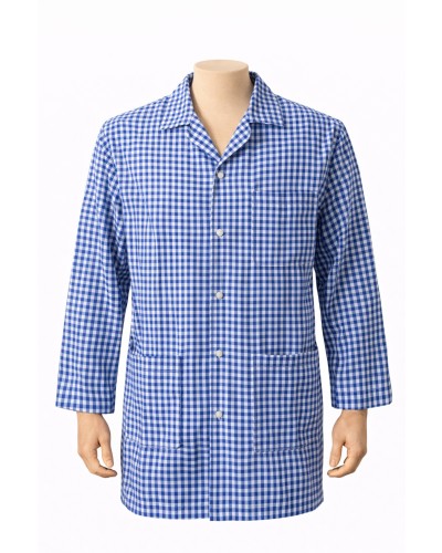 MAVİ-BEYAZ KARELİ PERSONEL ÖNLÜK